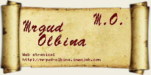 Mrgud Olbina vizit kartica